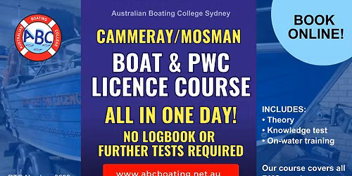 Cammeray - North Sydney NSW Boat & Jet Ski PWC Licence | 1-Day Course