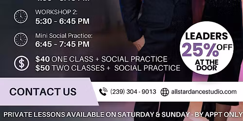 Argentine Tango Work Shop HOSTED BY ROCIO, LEGUIZAMON AND GERM\u00c1N FILIPELI