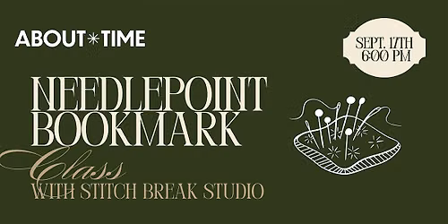 Beginner Needlepoint Bookmark Class