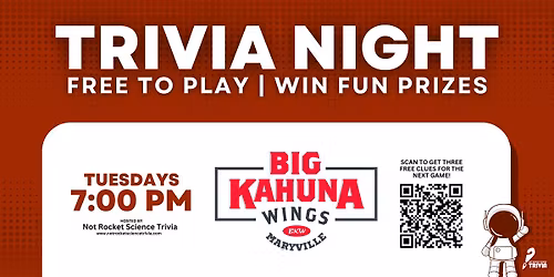 Maryville Trivia Night | Big Kahuna Wings Maryville