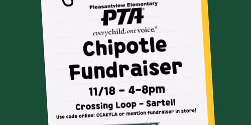 Pleasantview PTA - Chipotle Fundraiser