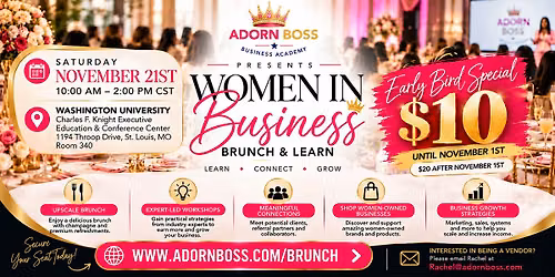 Adorn Boss Presents: Women in Business Brunch & Learn