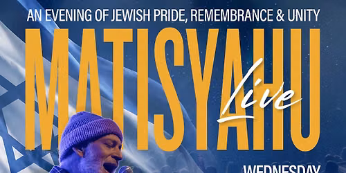 10\/7 commemoration with Matisyahu at Glazer Hall