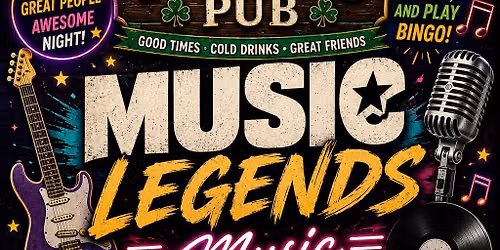 Music Legends Music Bingo @ Paddy's Pub Altamonte Springs