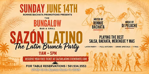 SAZ\u00d3N LATINO | The Latin Brunch Party