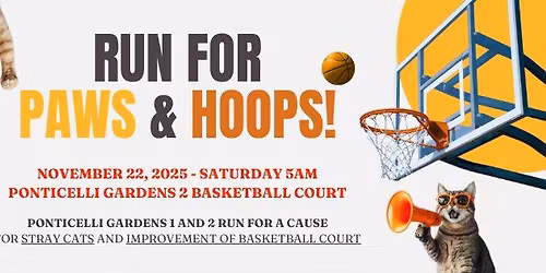 Run for Paws & Hoops by Ponticelli Gardens 1 and 2