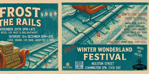 Frost The Rails - Two Festive celebrations with live music, street food, and carol singing