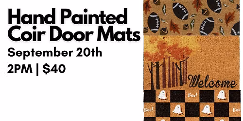 Hand Painted Coir Door Mats for Fall