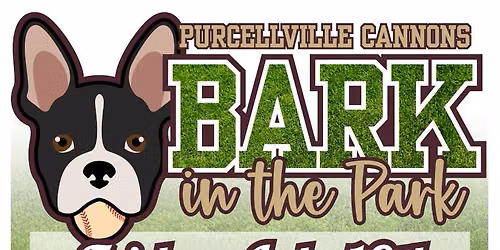 Bark in the Park with the Purcellville Cannons