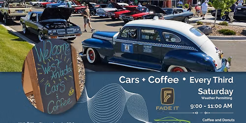 Cars & Coffee West Arvada at Fade It Golf + Social Club