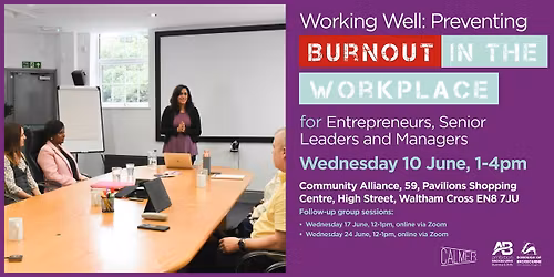Working Well: Preventing Burnout in the Workplace for Managers