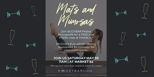 Mats & Mimosas with Bodybar Pilates @ Market 42