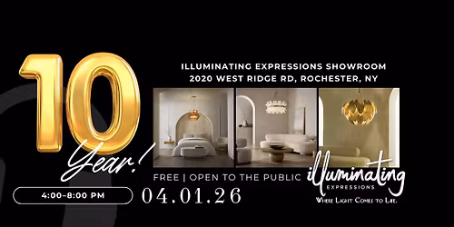 \u2728 Illuminating Expressions | 10-Year Mingle Night \u2728 Lighting \u2022 Design \u2022 Community \u2022 Celebration