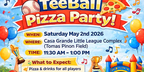 Tball End of Season Celebration