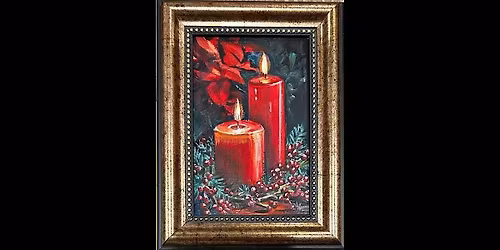 Mini Painting of Candles and Berries | Cheryl Bielli, instructor
