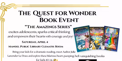 So Booked Up & Moms for Liberty Present Author Julie Lavender Le Doux