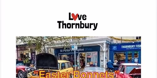 \u201cEaster Bonnets\u201d Classic Vehicles in Thornbury High St