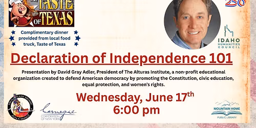 The Declaration of Independence Presentation and Dinner