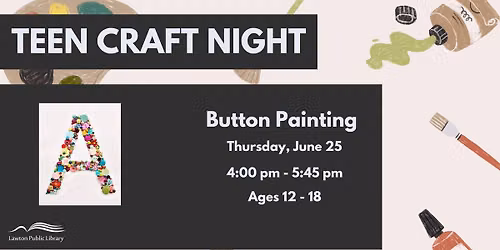 Teen Craft Night: Button Painting