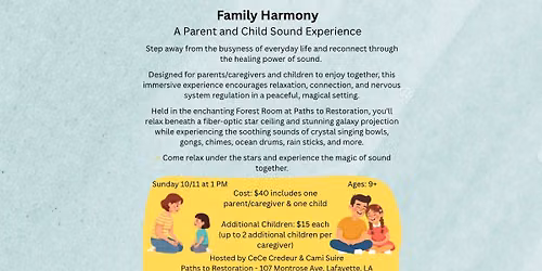 Family Harmony - A Parent & Child Sound Experience