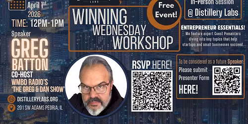 Winning Wednesday Workshop: Greg Batton, Co-Host of WMBD Radio's "The Greg & Dan Show"