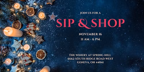 Holiday Sip & Shop