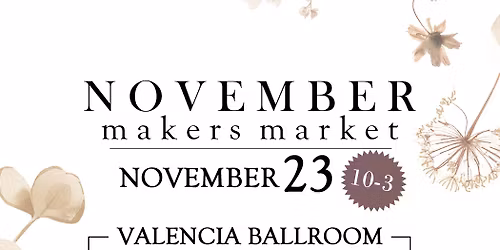 The Find Events: November Makers Market