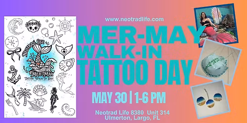 Mer-May $50 Flash Tattoo Walk In Day