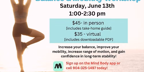 Pilates Balance & Flexibility Workshop \ud83e\udd38\u200d\u2640\ufe0f In-Person or Virtual 