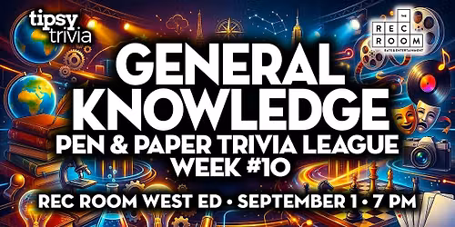 Edmonton: Rec Room West Ed - Pen & Paper GK League Week 10 - Sep 1, 7pm