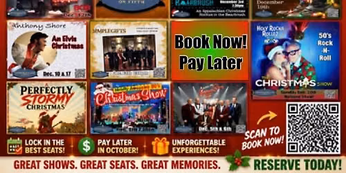 Christmas in July!  Book now, pay later!