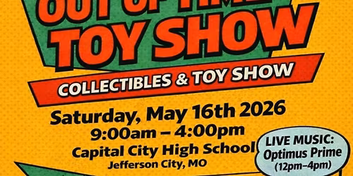 FUNDRAISER: Out of Time Collectibles & Toy Show