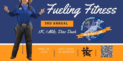 3rd Annual Kilgore College Fueling Fitness 5K, Fun Run, & Dino Dash