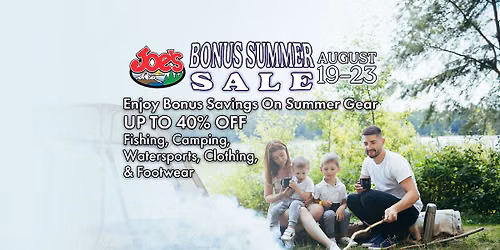 Joe's Bonus Summer Sale