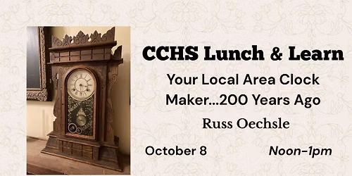 Your Local Area Clock Maker...200 Years Ago