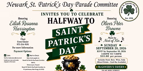 Newark St Patrick\u2019s Day Parade Half-Way to St Patrick\u2019s Day Celebration