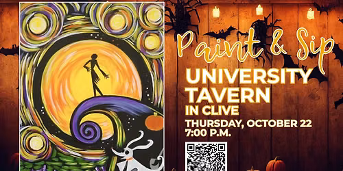 Halloween Paint+Sip at University Tavern in Clive!