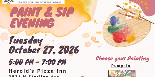 Paint and Sip October 27 2026
