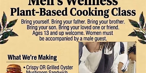 Mens Wellness Plant Based Cooking Class