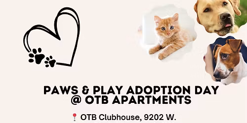 Paws & Play Adoption Day at On the Boulevard Apartments