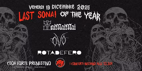 Last SONA! of the year feat. OVO - MAI MAI MAI - ROTADEFERO