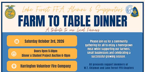 5th Annual Farm to Table Dinner