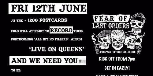 LIVE RECORDING at 1200 Postcards