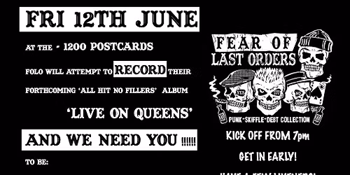 LIVE RECORDING at 1200 Postcards