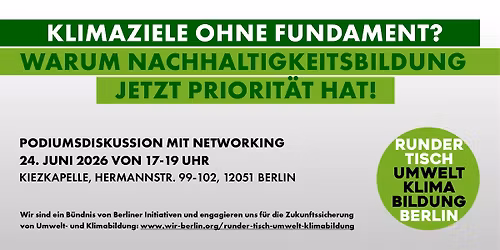 Klimaziele ohne Fundament? Warum Nachhaltigkeitsbildung jetzt Priorit\u00e4t hat