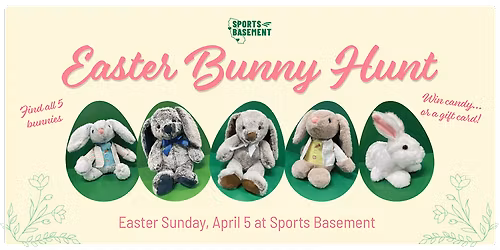 Easter Bunny Hunt at Sports Basement Campbell