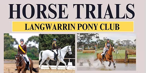 Langwarrin Pony Club Horse Trials 