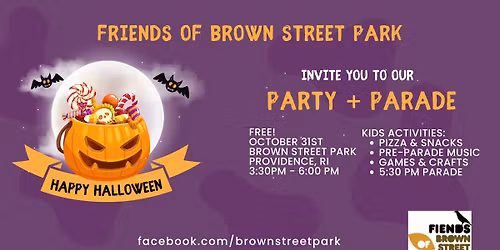 Fiends of Brown St Park - Halloween Party + Parade