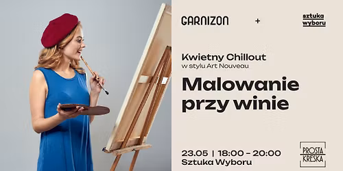 Malowanie przy winie: Kwietny Chillout w stylu Art Nouveau