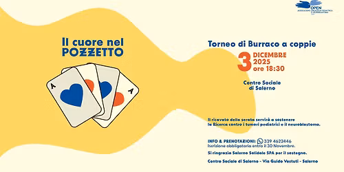 TORNEO DI BURRACO - "Il cuore nel pozzetto" \ud83c\udccf